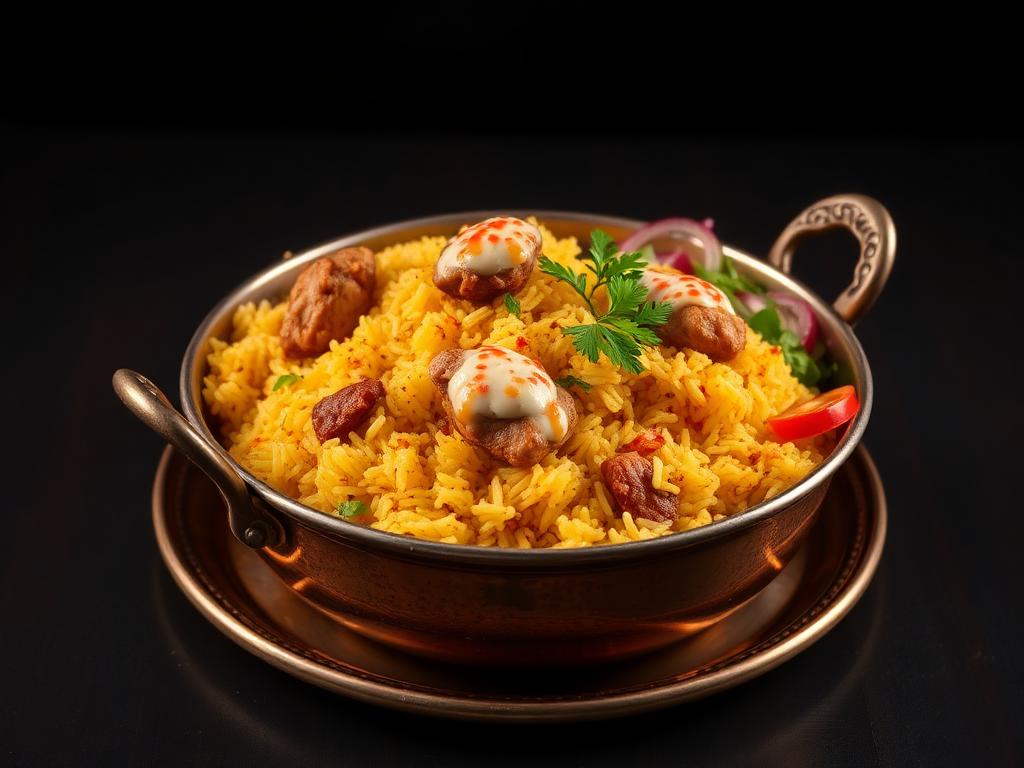 Fragrant chicken biryani